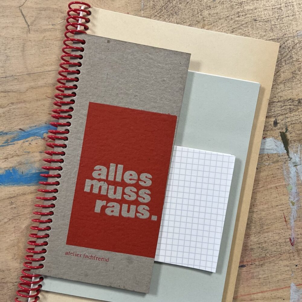 Skizzenbuch „alles muss raus“